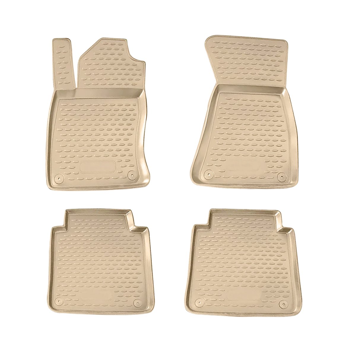 Audi A8 Floor Mats - Omac - Rubber TPE - Beige - '02-'10